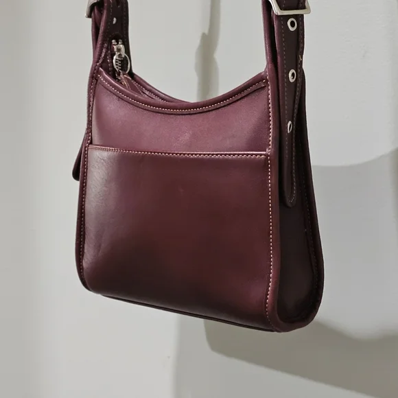 Sold!! Vintage Coach Legacy Small Zip Crossbody Shoulder Bag 9997 (Currant) - Picture 9 of 14